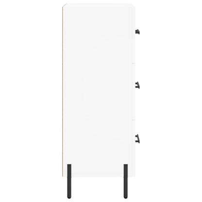 Skänk vit 34,5x34x90 cm konstruerat trä