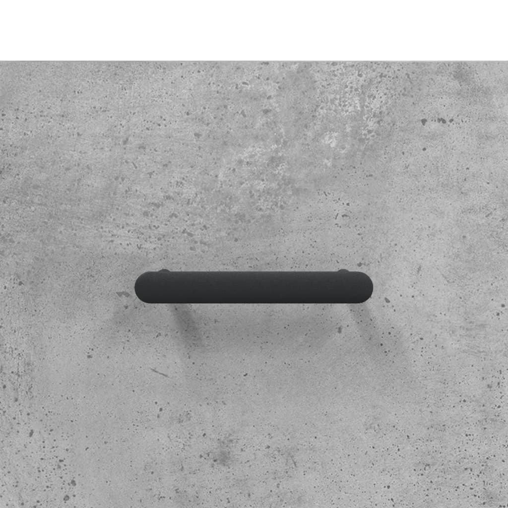 Skåp betonggrå 34,5x34x90 cm konstruerat trä