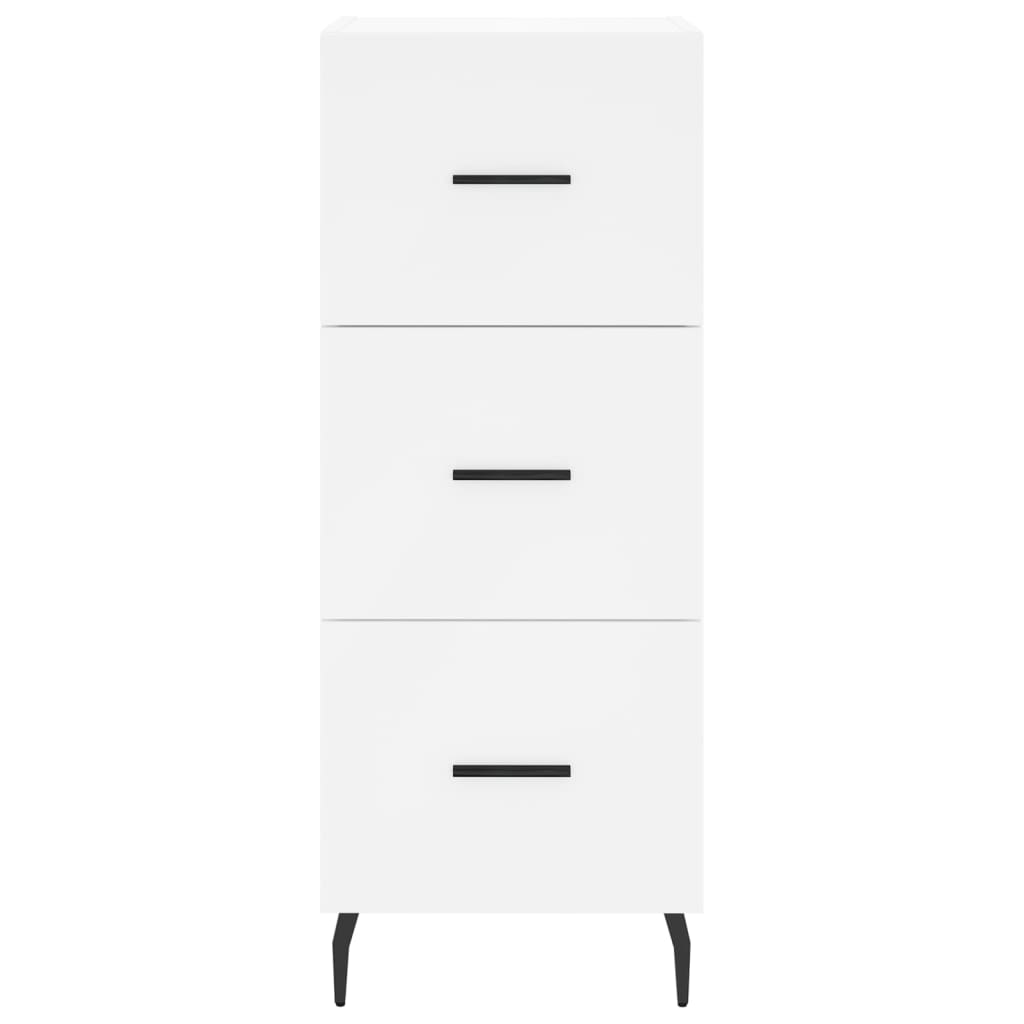 Skänk vit 34,5x34x90 cm konstruerat trä