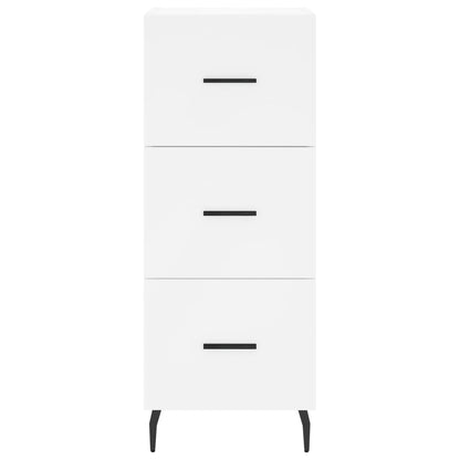 Skänk vit 34,5x34x90 cm konstruerat trä