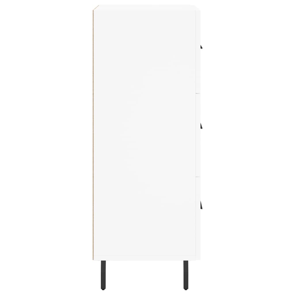 Skänk vit 34,5x34x90 cm konstruerat trä