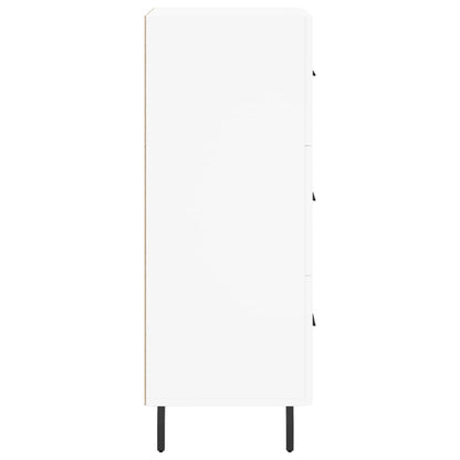 Skänk vit 34,5x34x90 cm konstruerat trä