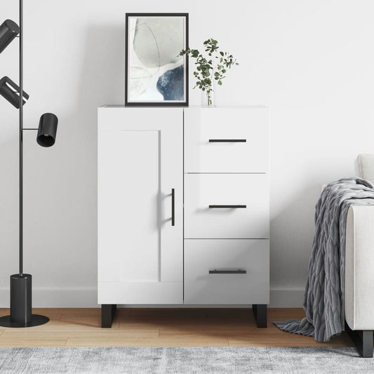 Skänk Högglans Vit 69,5x34x90 cm