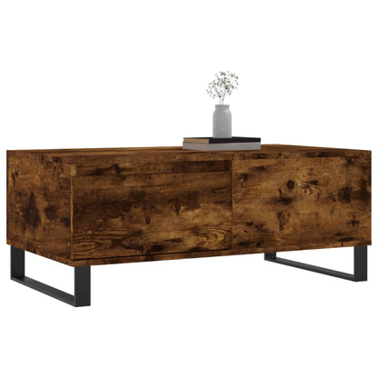 Soffbord rökfärgad ek 90x50x36,5 cm konstruerat trä