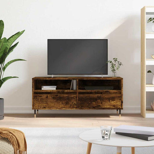 TV-Möbel Rökfärgad Ek TV-Bänk 100x34,5x44,5 cm