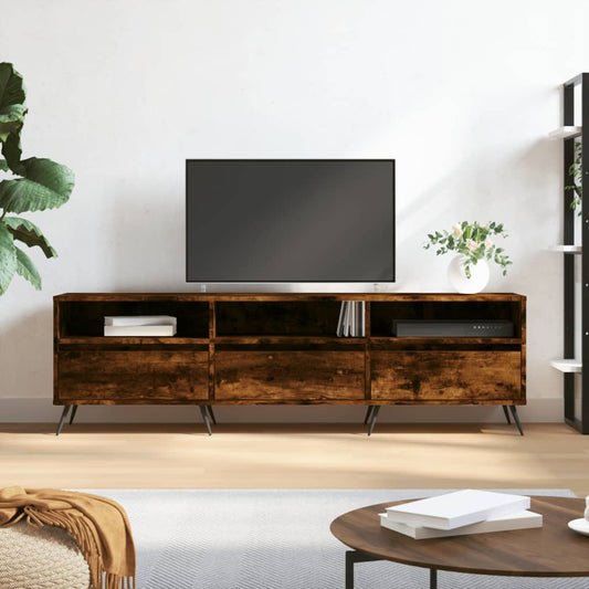 TV-Möbel Rökfärgad Ek TV-Bänk 150x30x44,5 cm