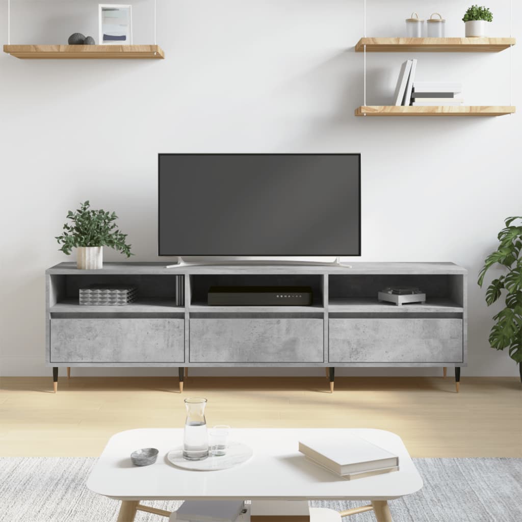 TV-Möbel Betonggrå TV-Bänk 150x30x44,5 cm