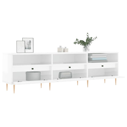 TV-Möbel Högglans Vit TV-Bänk 150x30x44,5 cm