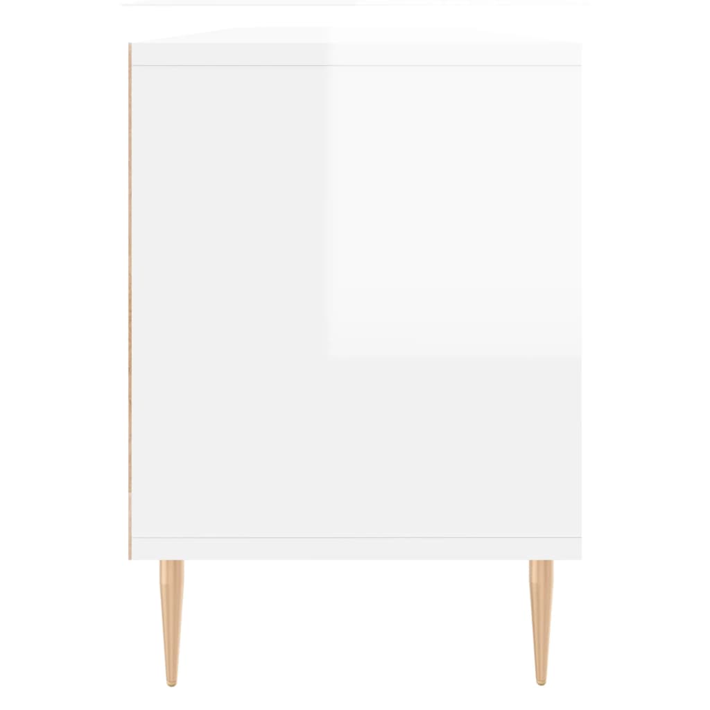 TV-Möbel Högglans Vit TV-Bänk 150x30x44,5 cm