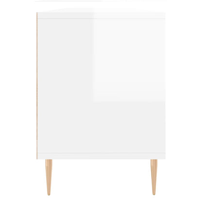 TV-Möbel Högglans Vit TV-Bänk 150x30x44,5 cm