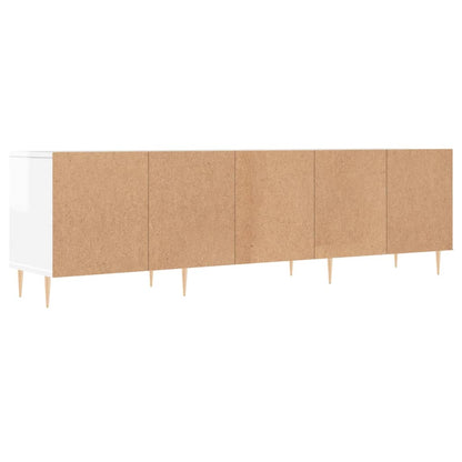 TV-Möbel Högglans Vit TV-Bänk 150x30x44,5 cm