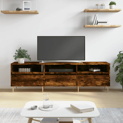 TV-Möbel Rökfärgad Ek TV-Bänk 150x30x44,5 cm