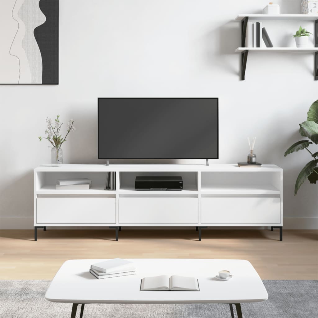 TV-Möbel Vit TV-Bänk 150x30x44,5 cm