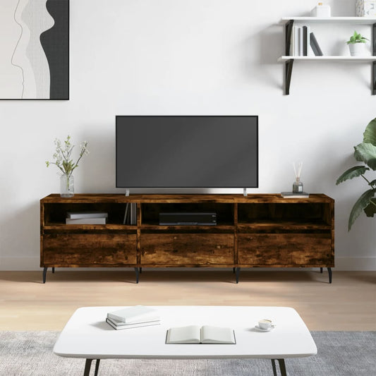 TV-Möbel Rökfärgad Ek TV-Bänk 150x30x44,5 cm