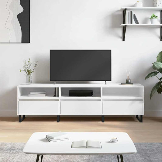 TV-Möbel Vit TV-Bänk 150x30x44,5 cm