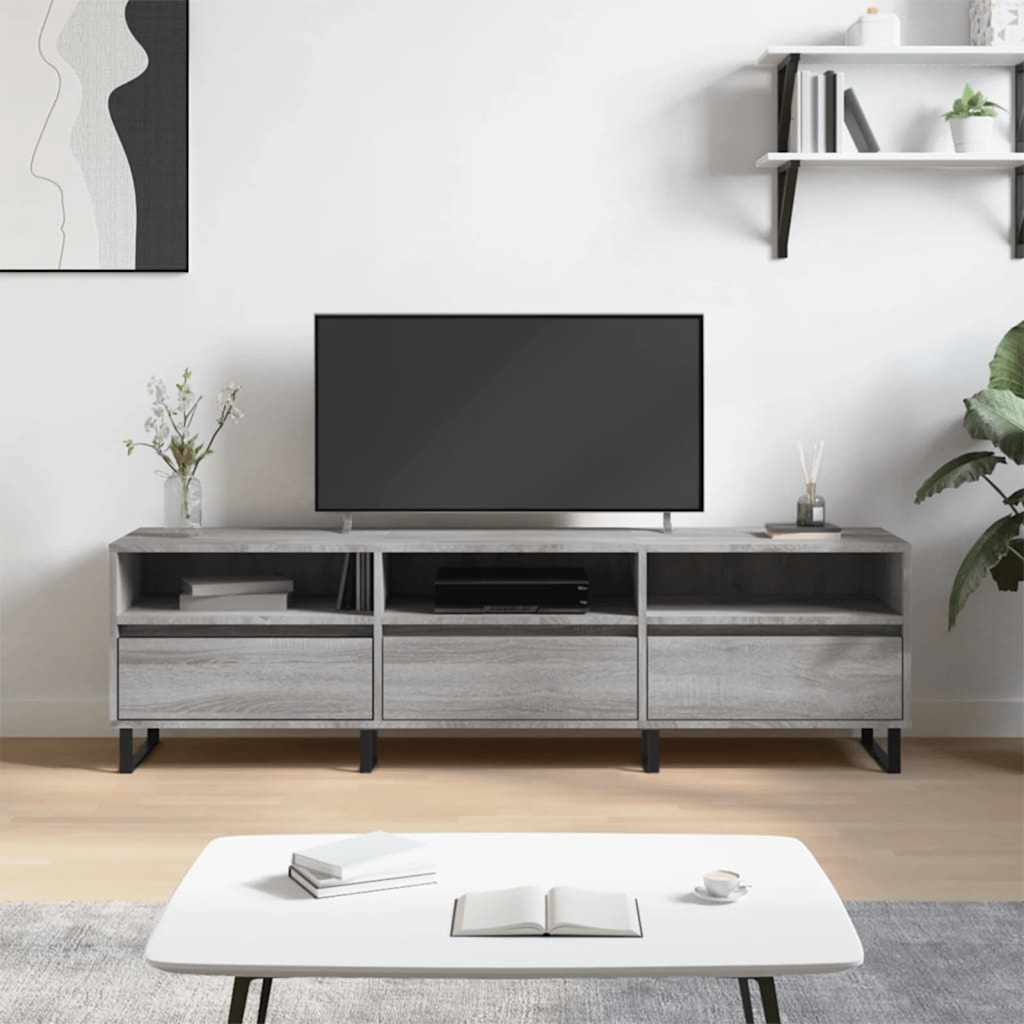 TV-Möbel Sonoma Grå TV-Bänk 150x30x44,5 cm