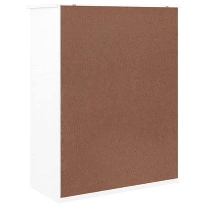 Skoställ Vit Skoskåp ALTA 77x35x96 cm massiv furu