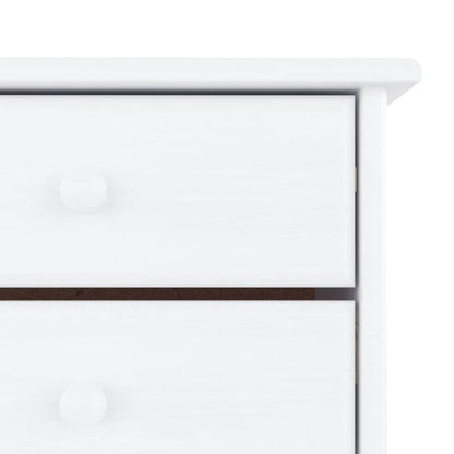 Skoställ Vit Skoskåp ALTA 77x35x96 cm massiv furu
