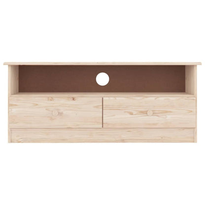 TV-Möbel Trä TV-Bänk med lådor ALTA 100x35x41 cm massiv furu