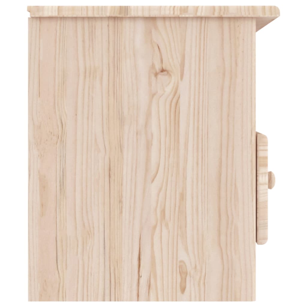 TV-Möbel Trä TV-Bänk med lådor ALTA 100x35x41 cm massiv furu