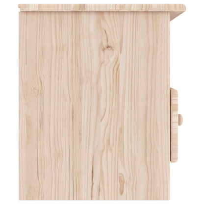 TV-Möbel Trä TV-Bänk med lådor ALTA 100x35x41 cm massiv furu