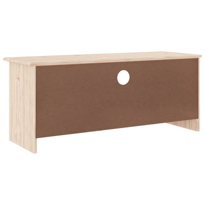 TV-Möbel Trä TV-Bänk med lådor ALTA 100x35x41 cm massiv furu