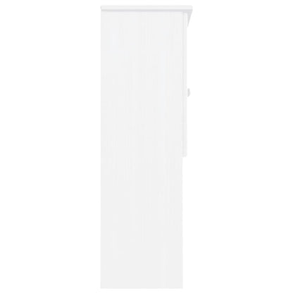 Skåp Vit Överdel 77x30x92 cm massiv furu