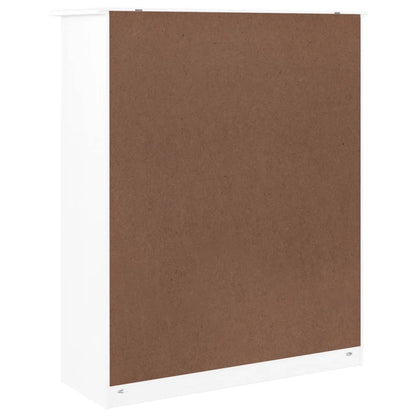 Skåp Vit Överdel 77x30x92 cm massiv furu