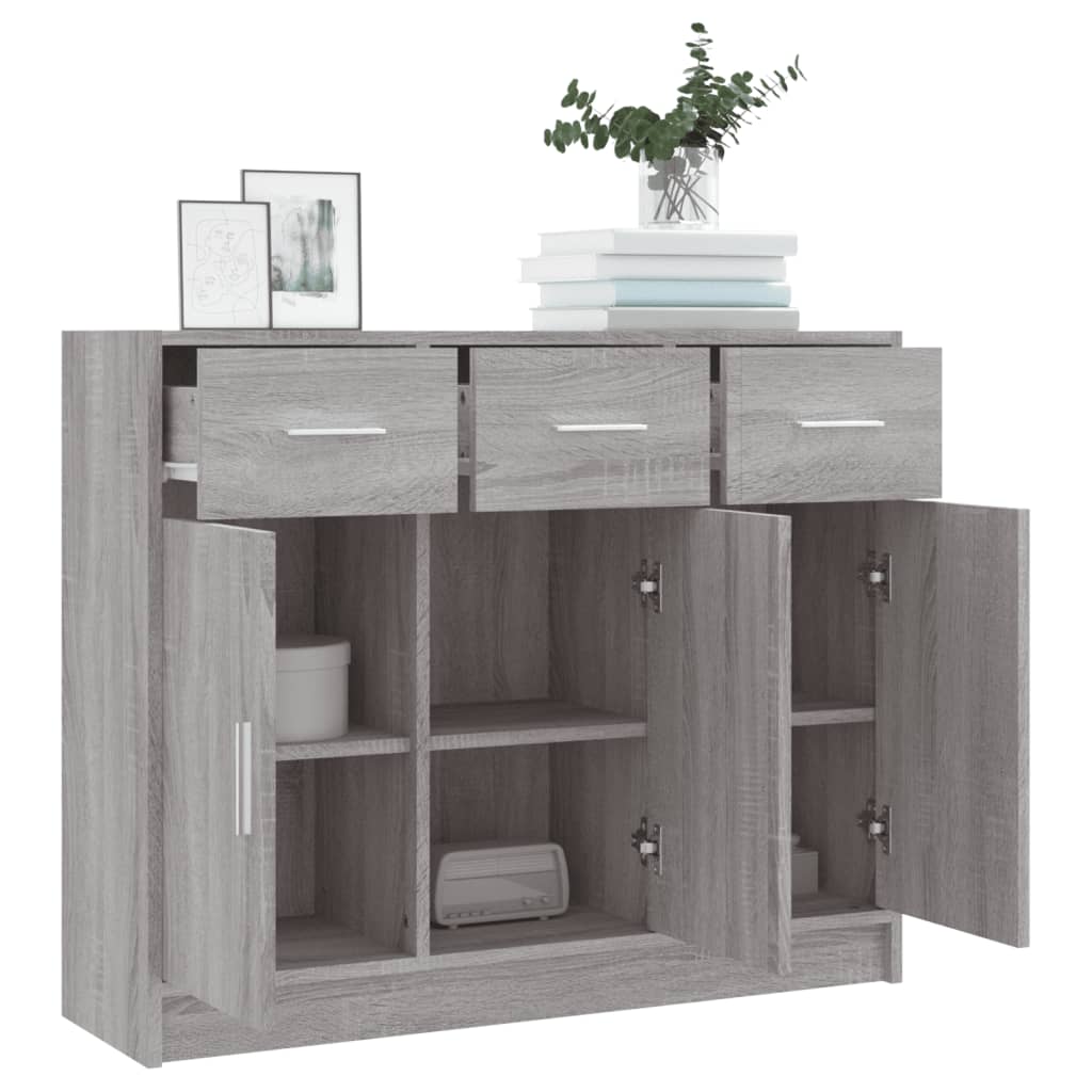 Skänk Sonoma Grå 91x28x75 cm
