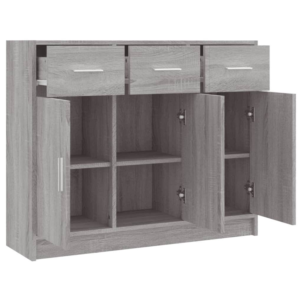 Skänk Sonoma Grå 91x28x75 cm