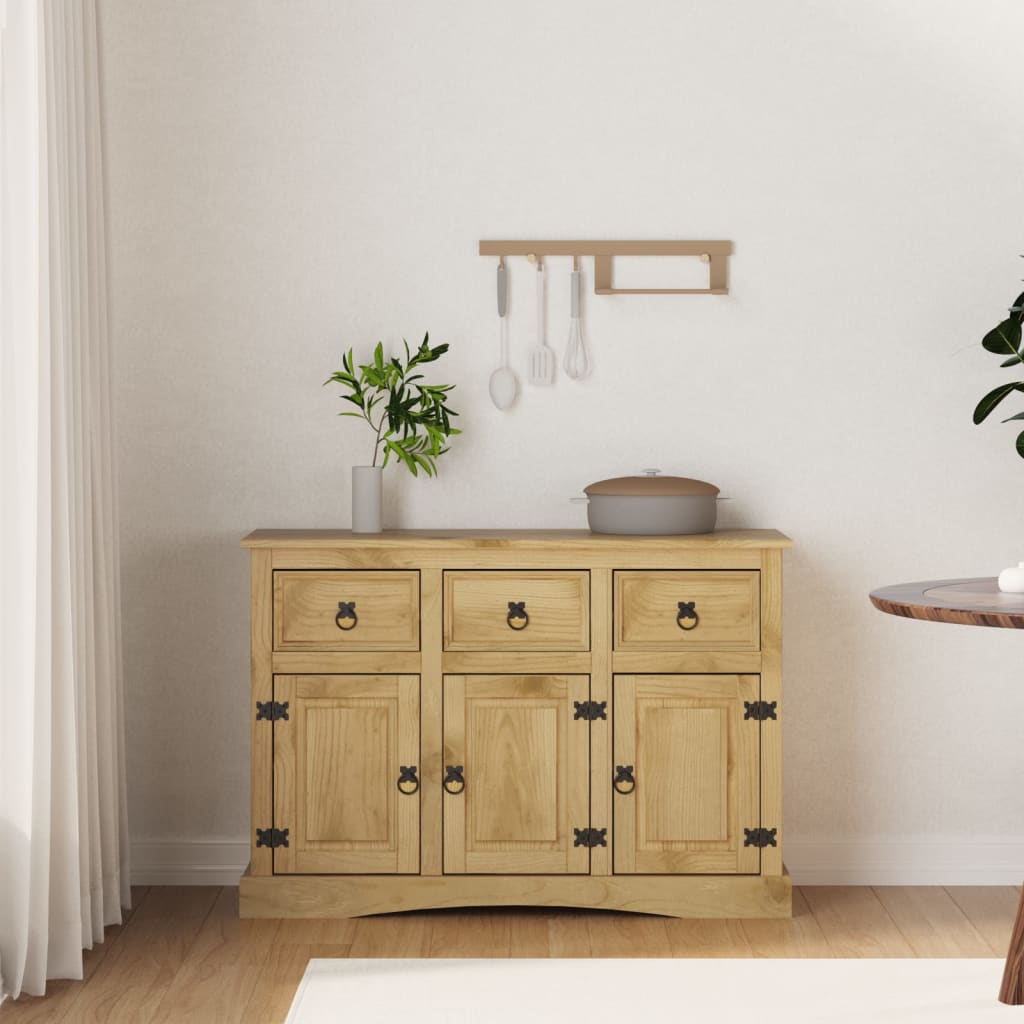 Skänk Trä Corona 115x43x79,5 cm massiv mexikansk furu