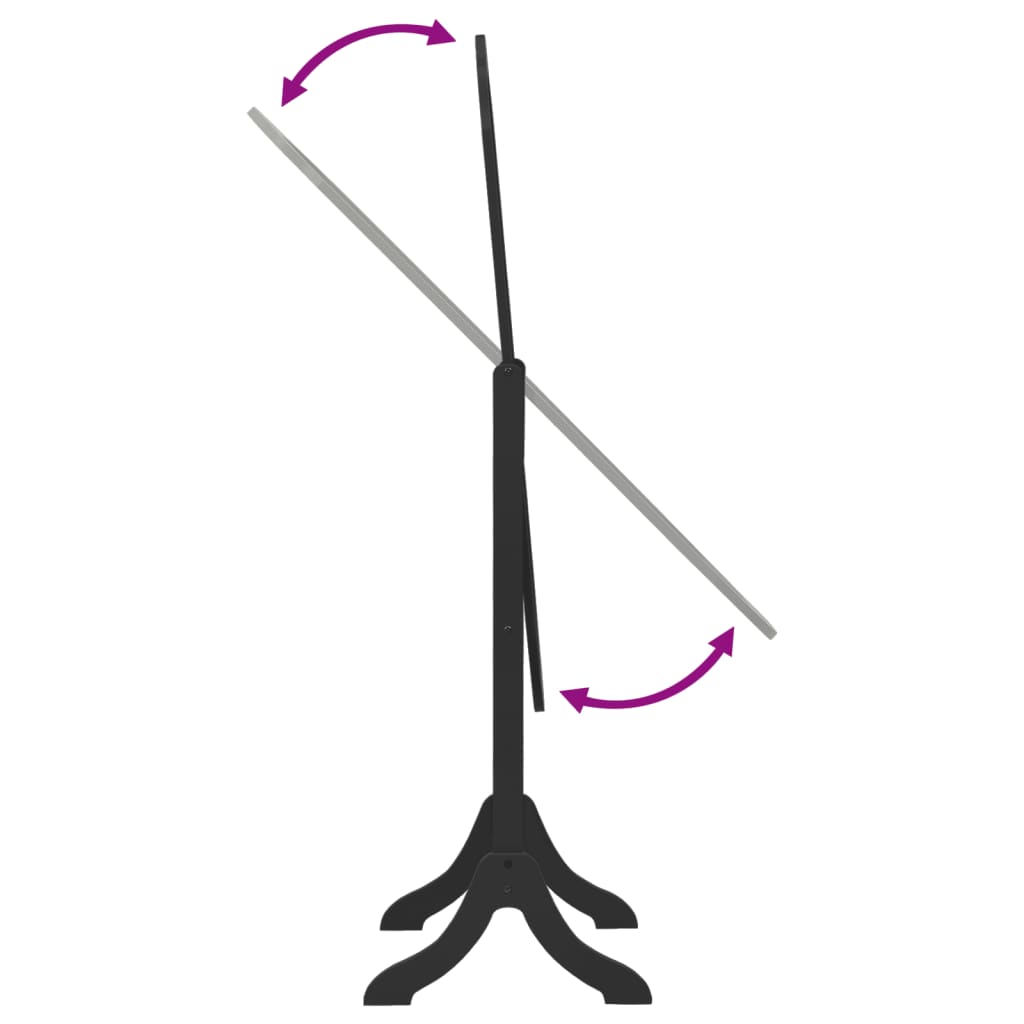 Väggspegel svar 45,5x47,5x160 cm konstruerad trä