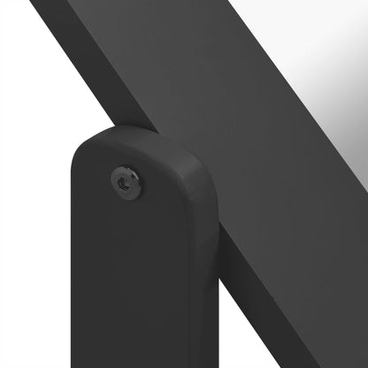 Väggspegel svar 45,5x47,5x160 cm konstruerad trä