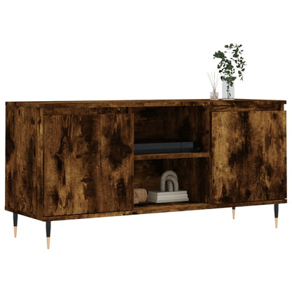 TV-Möbel Rökfärgad Ek TV-Bänk 104x35x50 cm