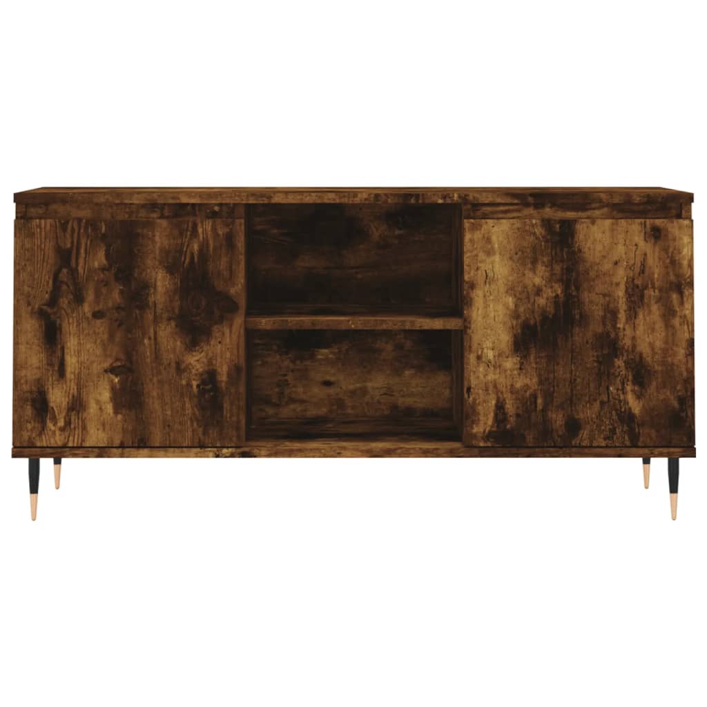 TV-Möbel Rökfärgad Ek TV-Bänk 104x35x50 cm