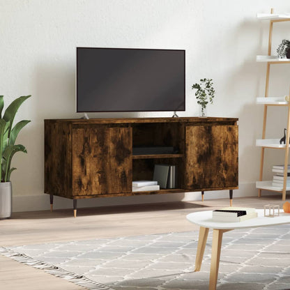 TV-Möbel Rökfärgad Ek TV-Bänk 104x35x50 cm