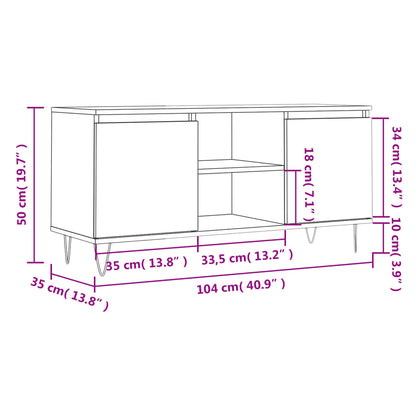 TV-Möbel Sonoma Ek TV-Bänk 104x35x50 cm