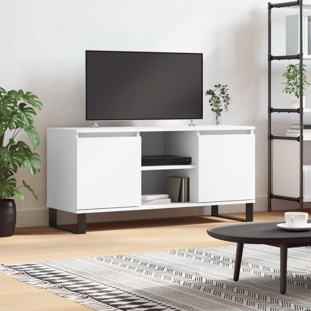 TV-Möbel Vit TV-Bänk 104x35x50 cm