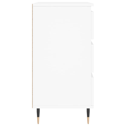 Byrå vit 60x35x70 cm konstruerat trä