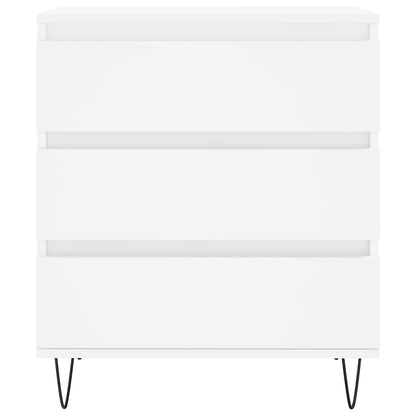 Byrå vit 60x35x70 cm konstruerat trä