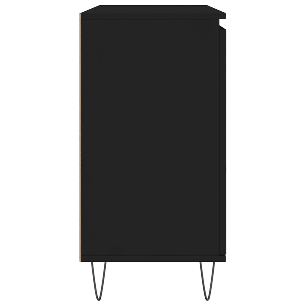 Skänk Svart 104x35x70 cm