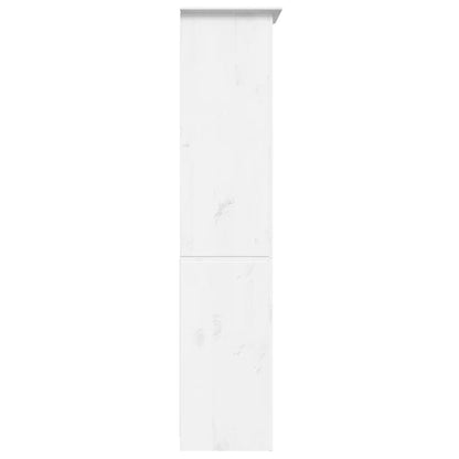 Bokhylla Vit 82x40x173 cm massiv furu 5 hyllplan