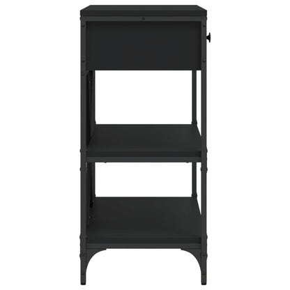 Avlastningsbord Konsollbord Svart med lådor och hyllor