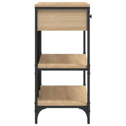 Avlastningsbord Konsollbord Sonoma Ek med lådor och hyllor