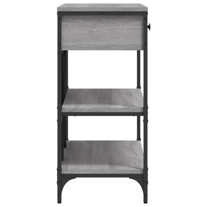 Avlastningsbord Konsollbord Sonoma Grå med lådor och hyllor