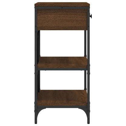 Avlastningsbord Konsollbord Brun Ek 75x34,5x75 cm