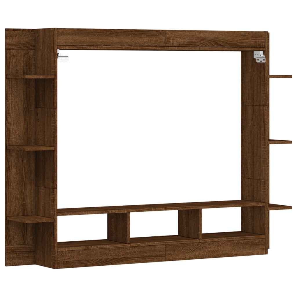 TV-Möbel Brun Ek TV-hylla 152x22x113 cm