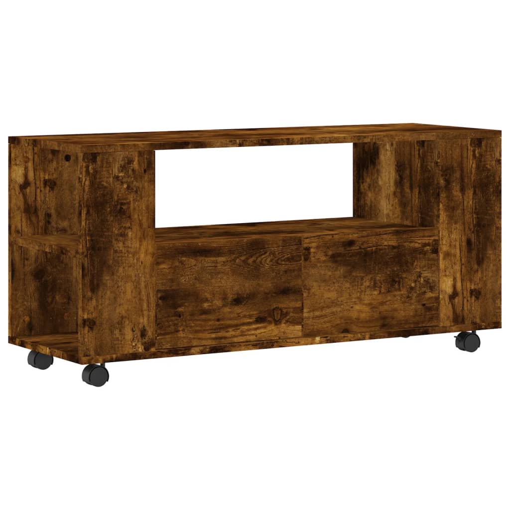 TV-Möbel Rökfärgad Ek TV-Bänk 102x34,5x43 cm