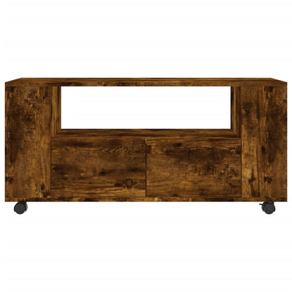 TV-Möbel Rökfärgad Ek TV-Bänk 102x34,5x43 cm