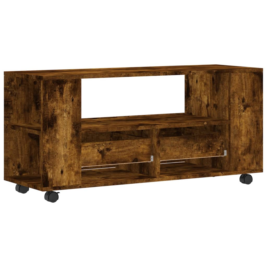 TV-Möbel Rökfärgad Ek TV-Bänk 102x34,5x43 cm